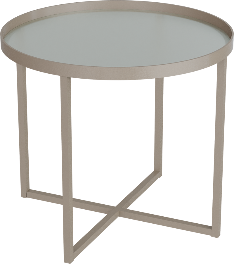 Masterliving Tables TABLE CROSS 3 BEIGE TERRA H.45CM