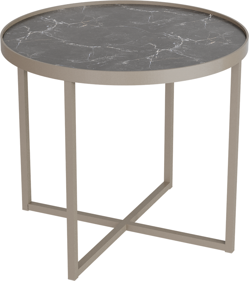 Masterliving Tables TABLE CROSS 3 BEIGE TERRA H.45CM