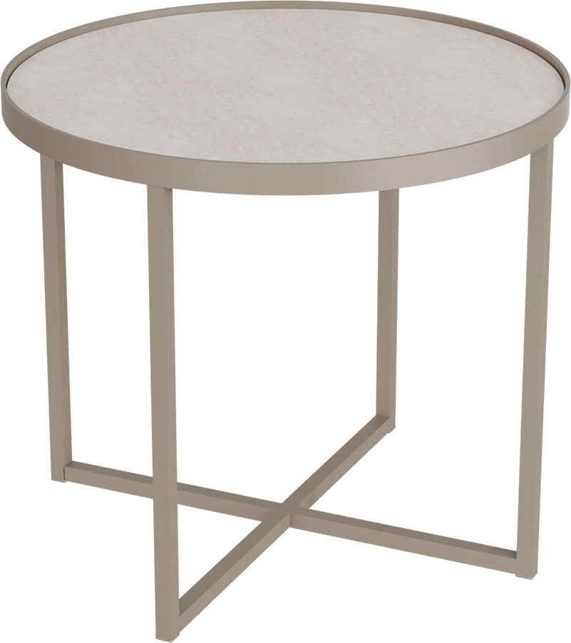 Masterliving Tables TABLE CROSS 3 BEIGE TERRA H.45CM