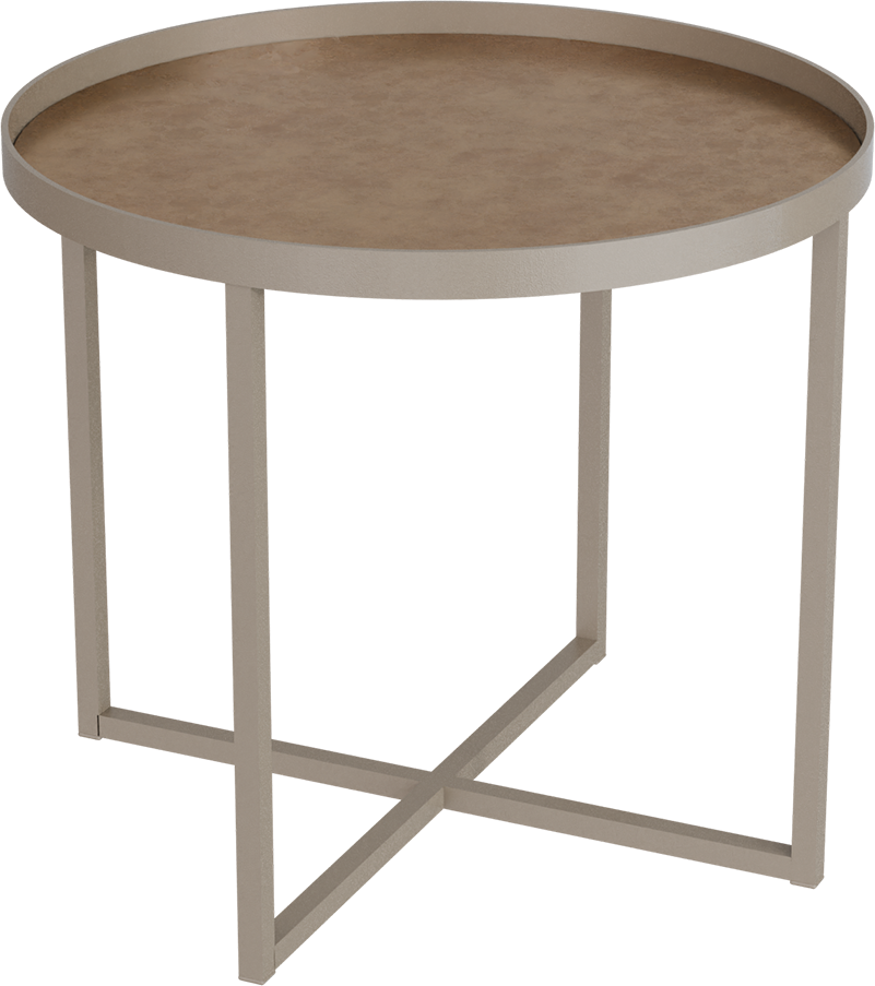 Masterliving Tables TABLE CROSS 3 BEIGE TERRA H.45CM