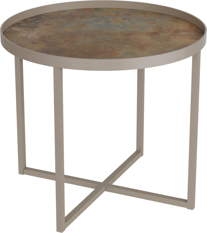 Masterliving Tables TABLE CROSS 3 BEIGE TERRA H.45CM