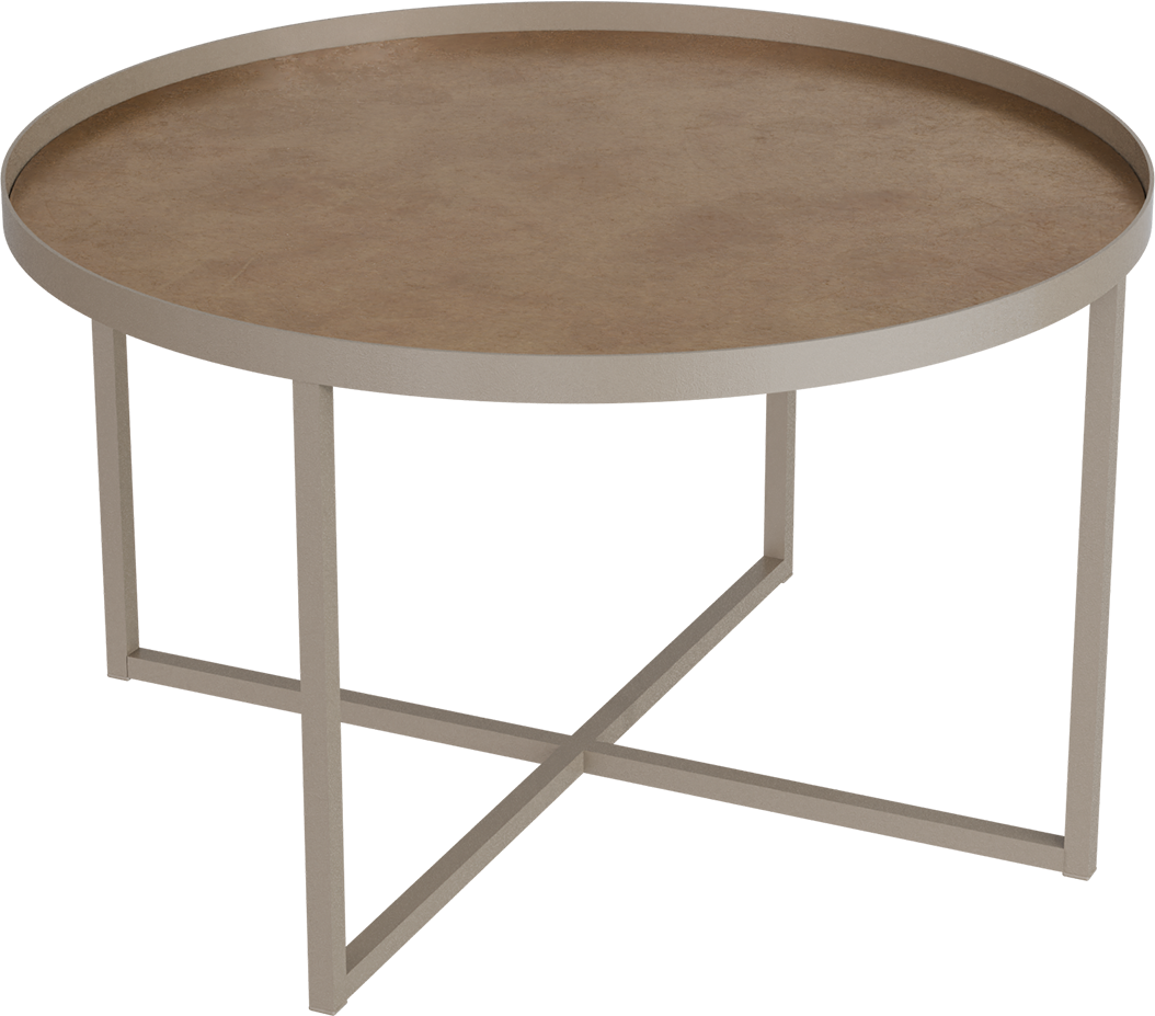 Masterliving Tables TABLE CROSS 3 BEIGE TERRA H.40CM