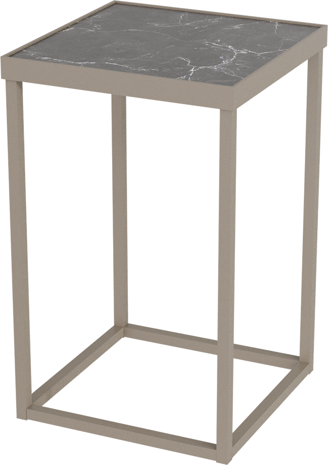 Masterliving Tables TABLE CUBE BEIGE TERRA SQUARE H.50CM