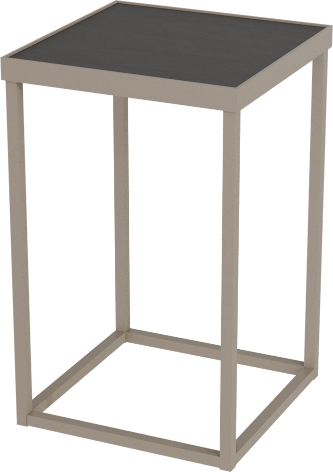 Masterliving Tables TABLE CUBE BEIGE TERRA SQUARE H.50CM