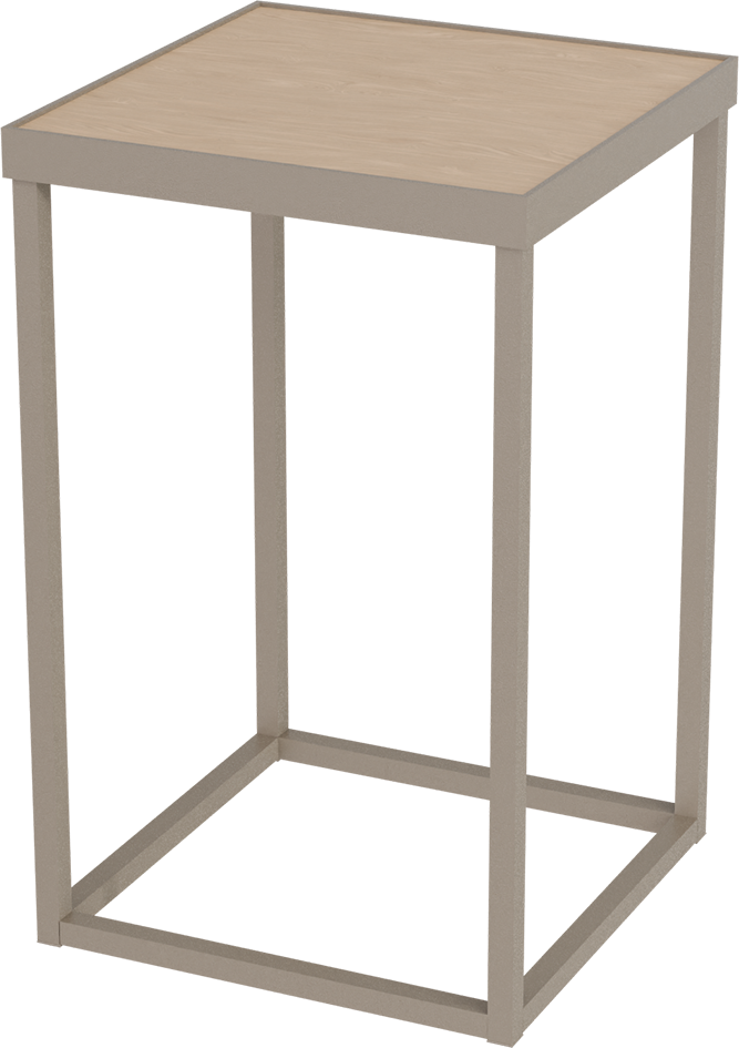 Masterliving Tables TABLE CUBE BEIGE TERRA SQUARE H.50CM