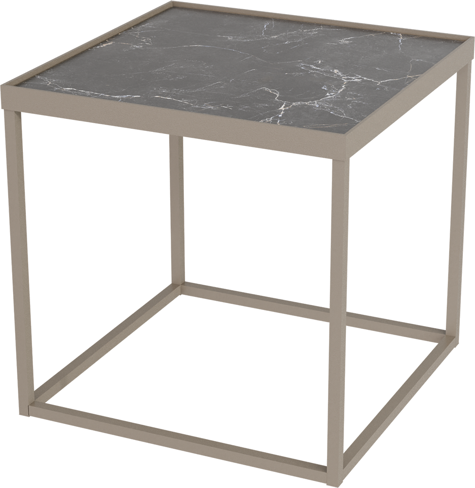Masterliving Tables TABLE CUBE BEIGE TERRA SQUARE H.45CM