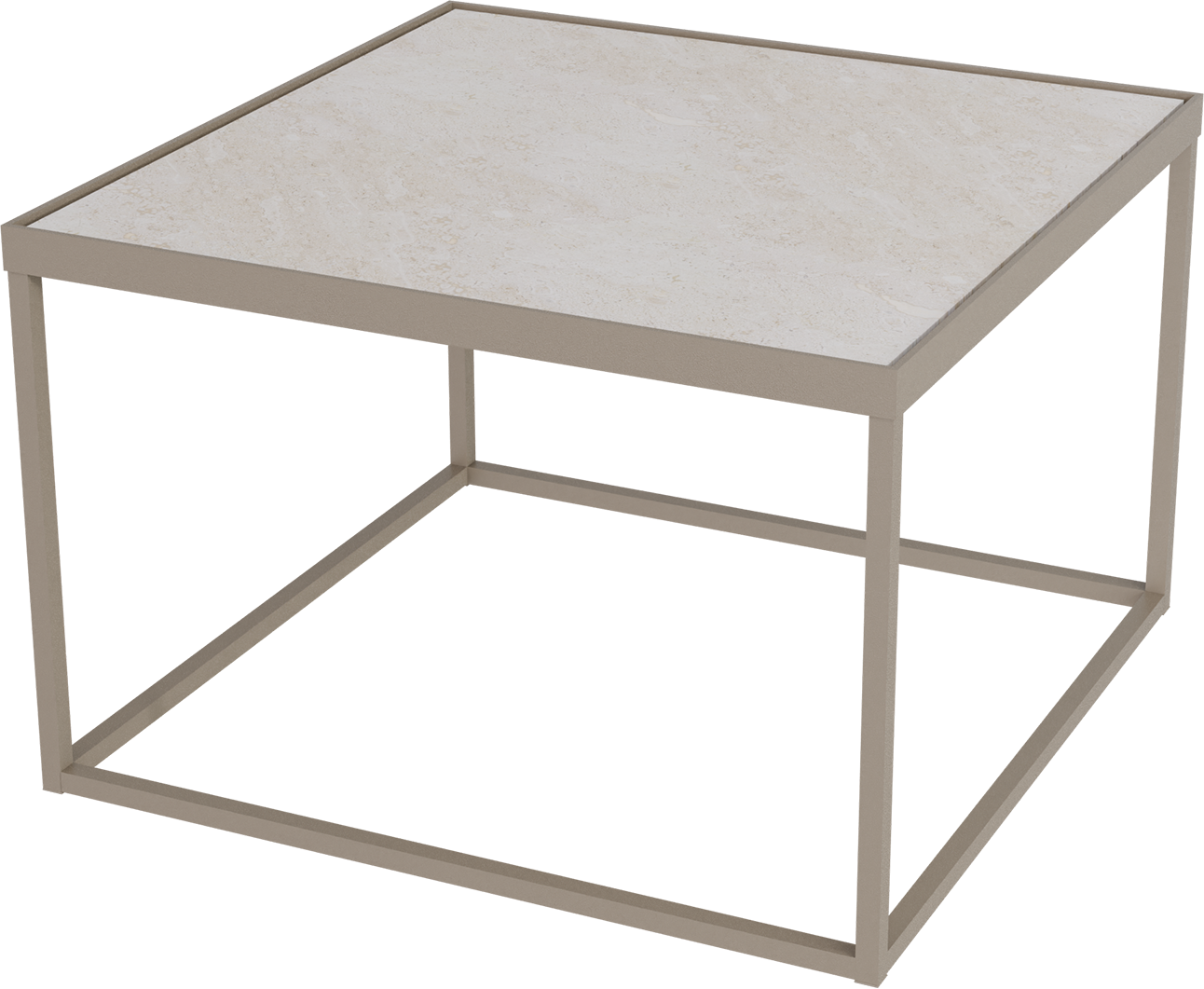 Masterliving Tables TABLE CUBE BEIGE TERRA SQUARE H.40CM