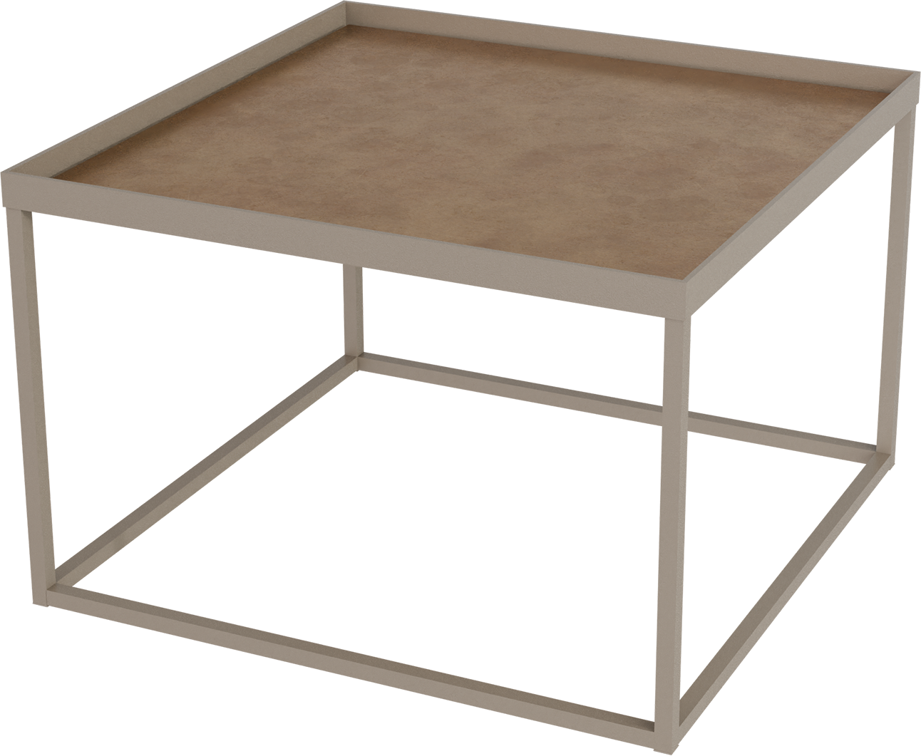 Masterliving Tables TABLE CUBE BEIGE TERRA SQUARE H.40CM