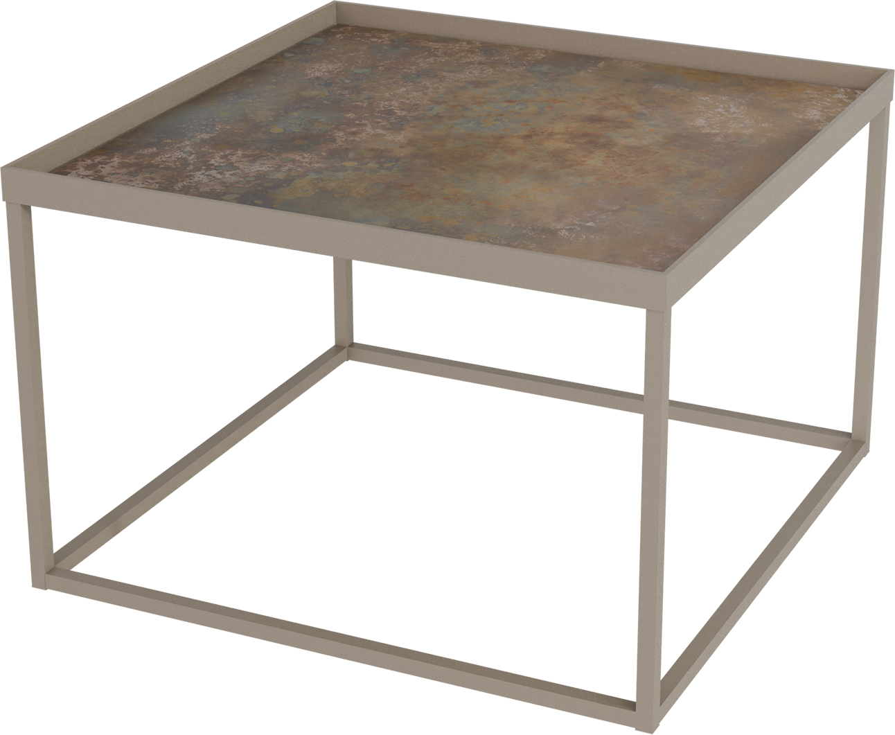 Masterliving Tables TABLE CUBE BEIGE TERRA SQUARE H.40CM