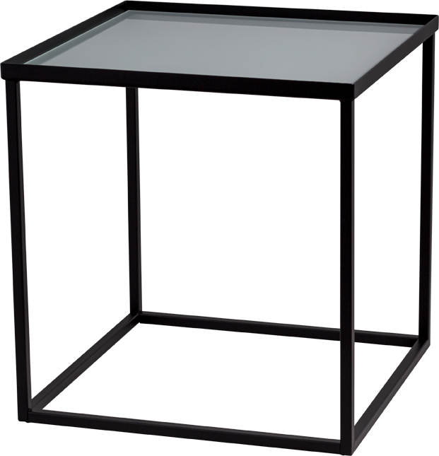 Masterliving Tables TABLE CUBE BLACK SQUARE H.45CM