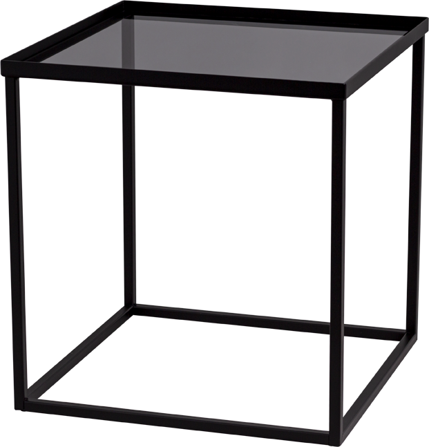 Masterliving Tables TABLE CUBE BLACK SQUARE H.45CM