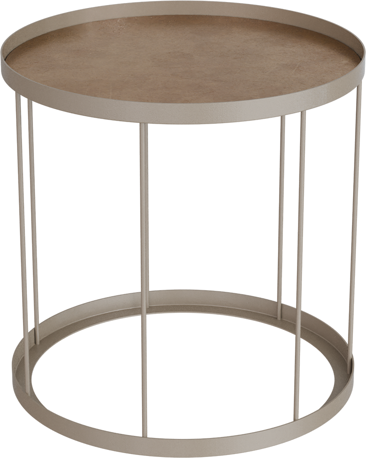 Masterliving Tables TABLE DRUM BEIGE TERRA H.45CM