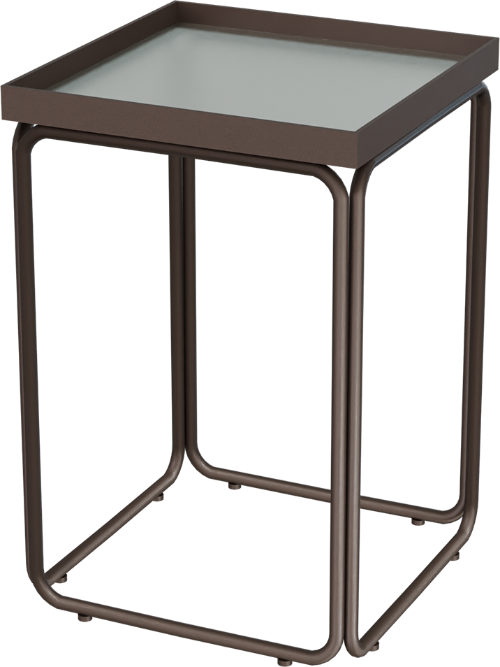Masterliving Tables TABLE ROUNDED CACAO SQUARE H.50CM
