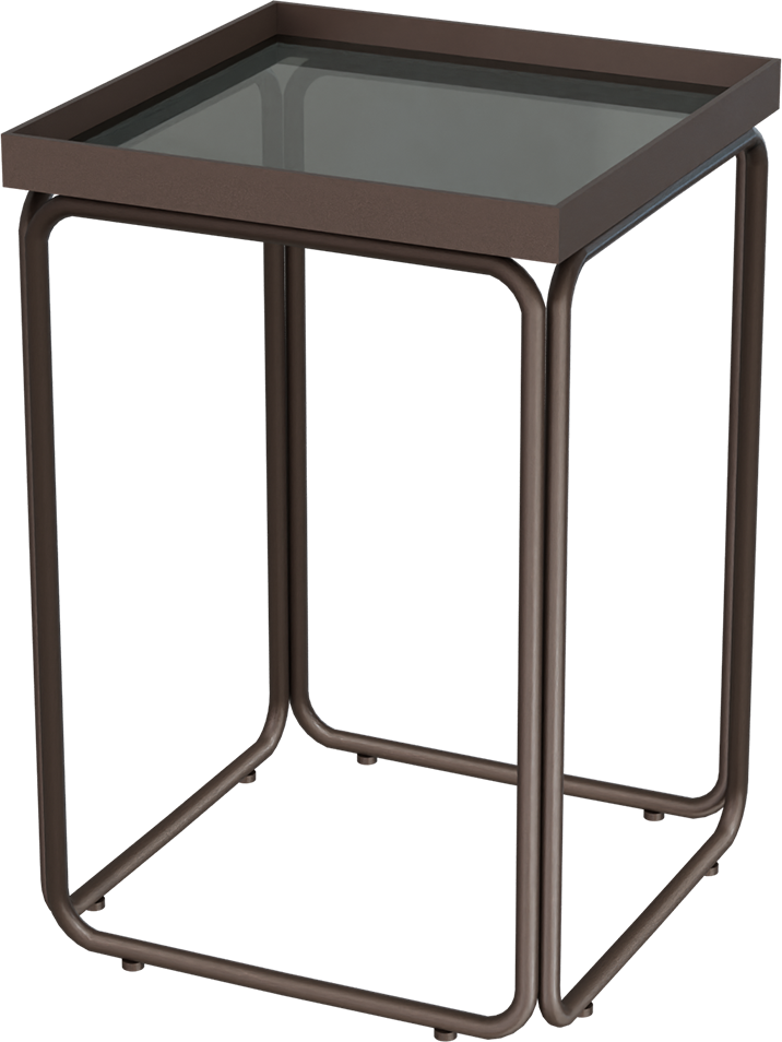 Masterliving Tables TABLE ROUNDED CACAO SQUARE H.50CM