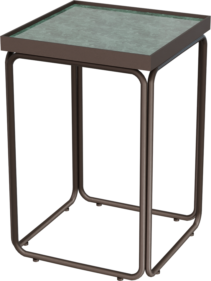 Masterliving Tables TABLE ROUNDED CACAO SQUARE H.50CM