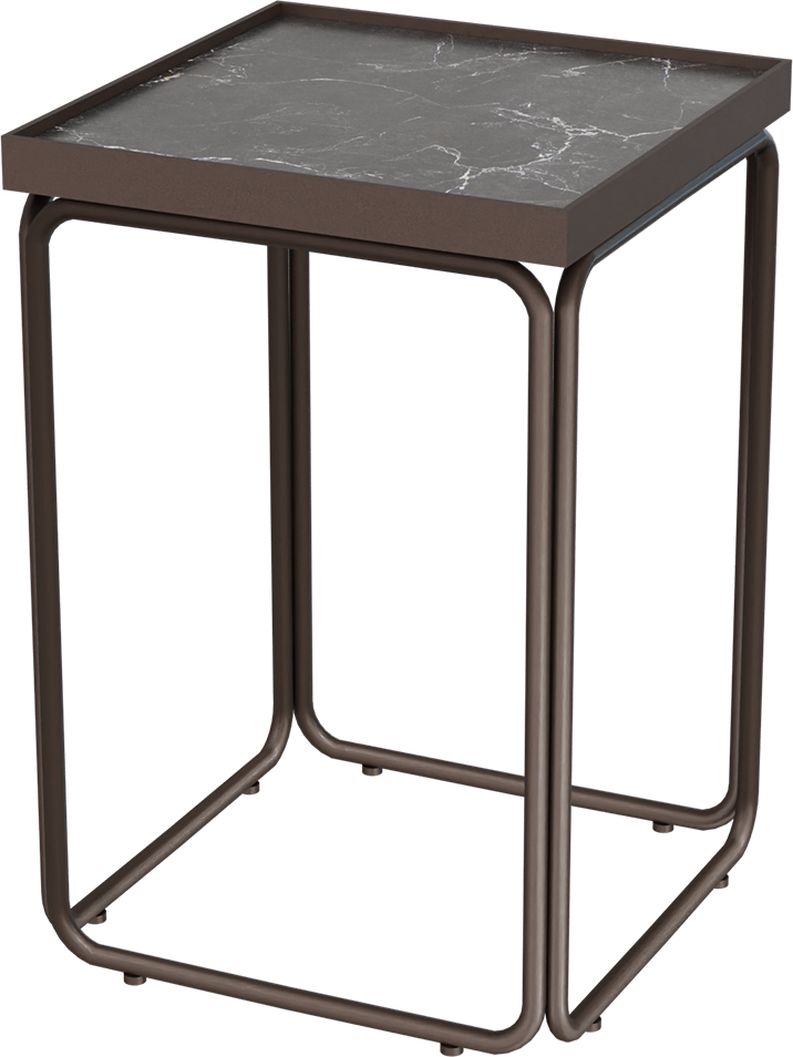 Masterliving Tables TABLE ROUNDED CACAO SQUARE H.50CM