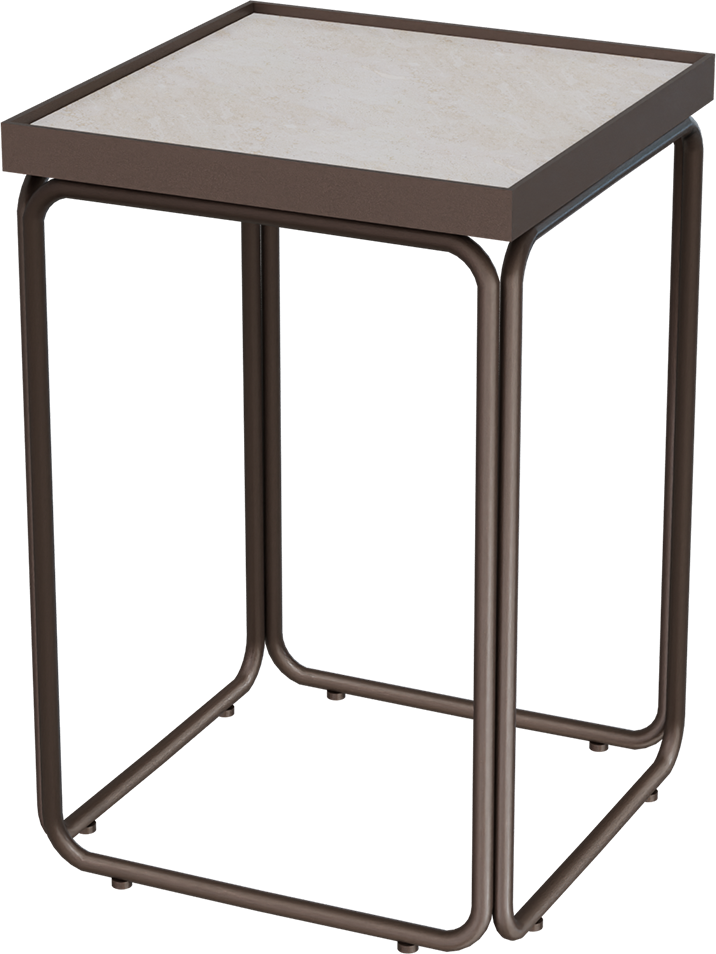 Masterliving Tables TABLE ROUNDED CACAO SQUARE H.50CM