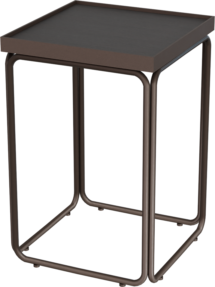 Masterliving Tables TABLE ROUNDED CACAO SQUARE H.50CM