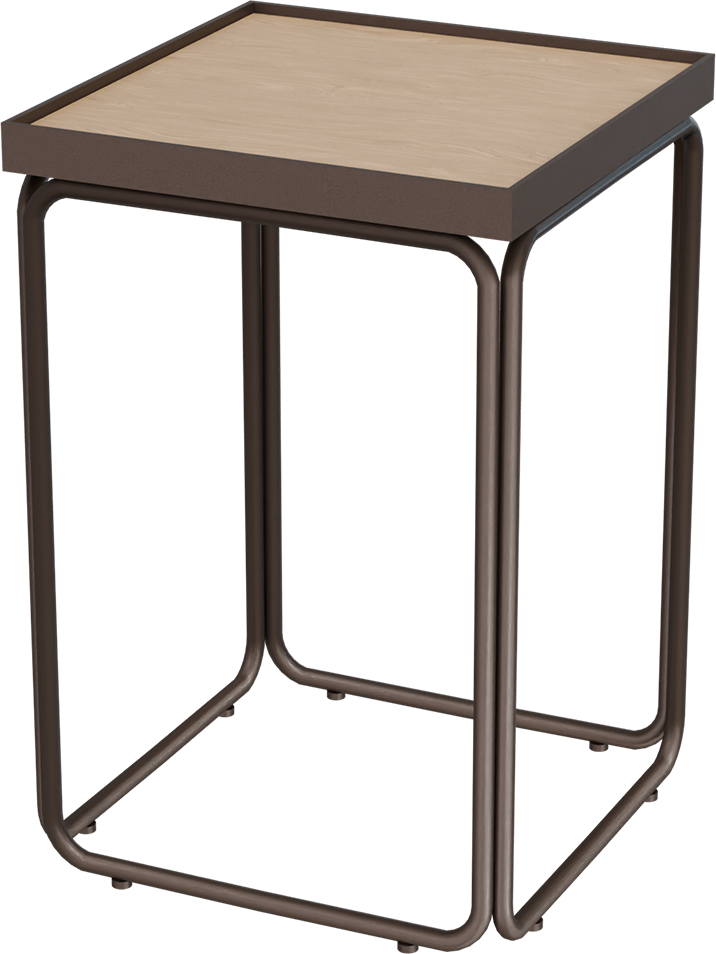 Masterliving Tables TABLE ROUNDED CACAO SQUARE H.50CM