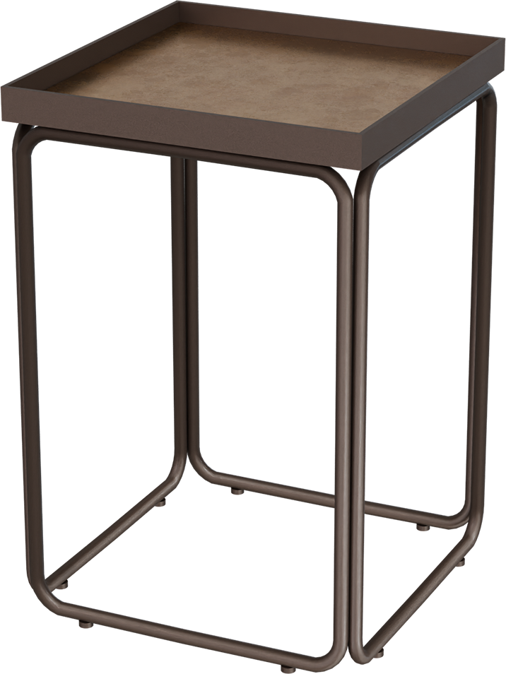 Masterliving Tables TABLE ROUNDED CACAO SQUARE H.50CM
