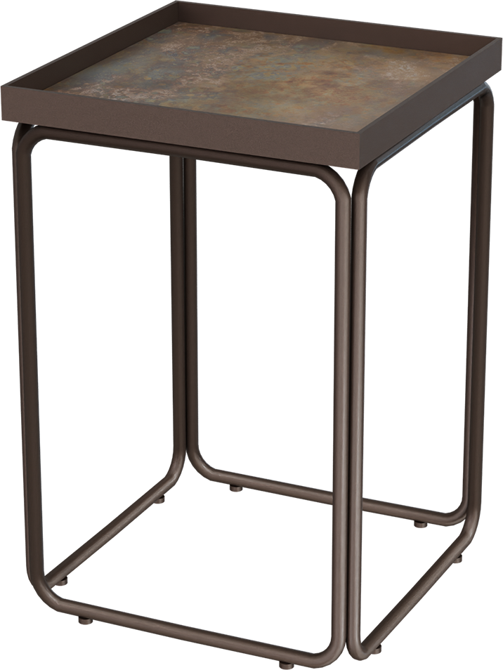Masterliving Tables TABLE ROUNDED CACAO SQUARE H.50CM