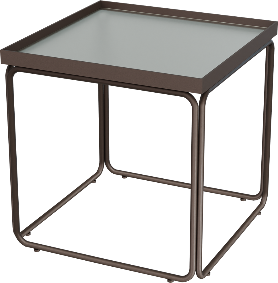 Masterliving Tables TABLE ROUNDED CACAO SQUARE H.45CM