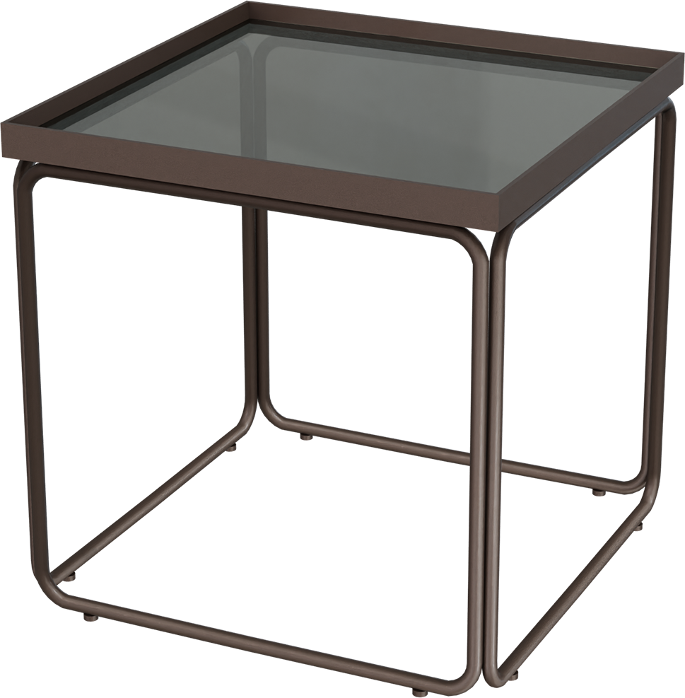 Masterliving Tables TABLE ROUNDED CACAO SQUARE H.45CM