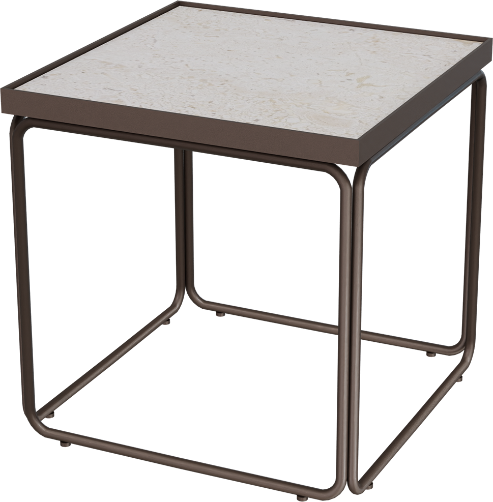 Masterliving Tables TABLE ROUNDED CACAO SQUARE H.45CM