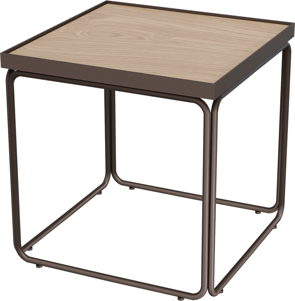 Masterliving Tables TABLE ROUNDED CACAO SQUARE H.45CM
