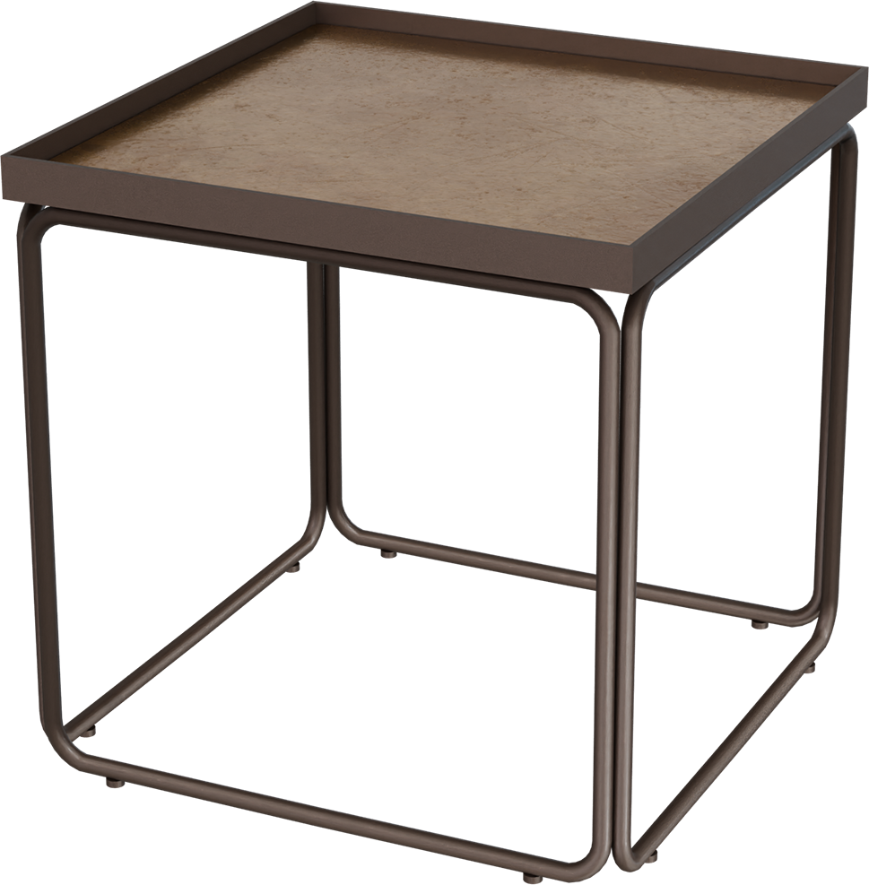 Masterliving Tables TABLE ROUNDED CACAO SQUARE H.45CM