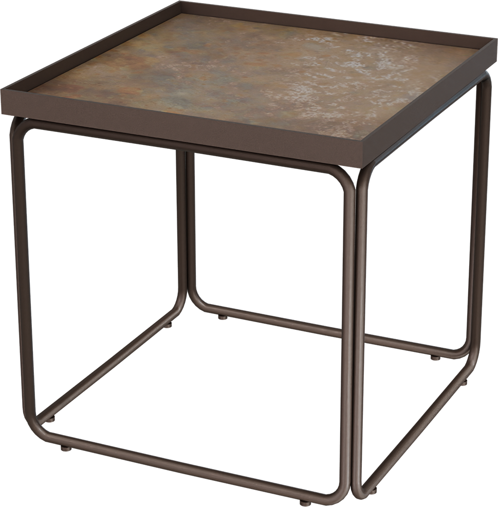 Masterliving Tables TABLE ROUNDED CACAO SQUARE H.45CM