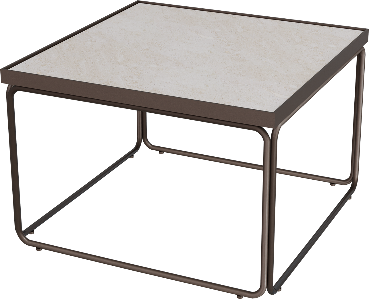 Masterliving Tables TABLE ROUNDED CACAO SQUARE H.40CM