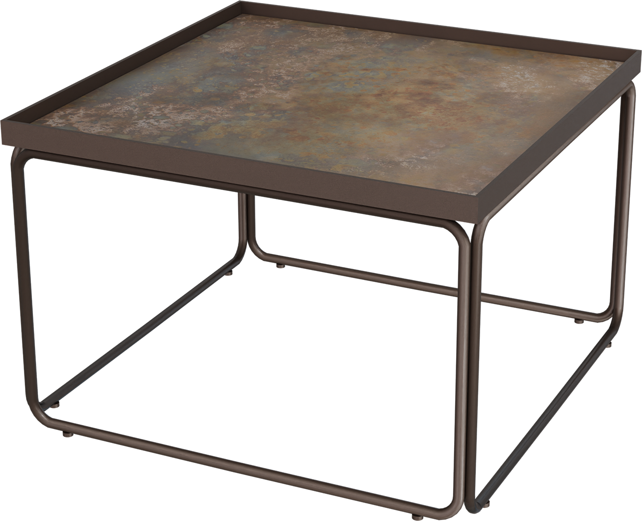 Masterliving Tables TABLE ROUNDED CACAO SQUARE H.40CM