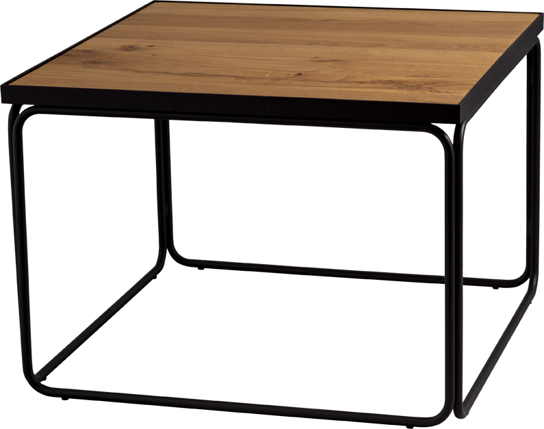 Masterliving Tables TABLE ROUNDED BLACK SQUARE H.40CM