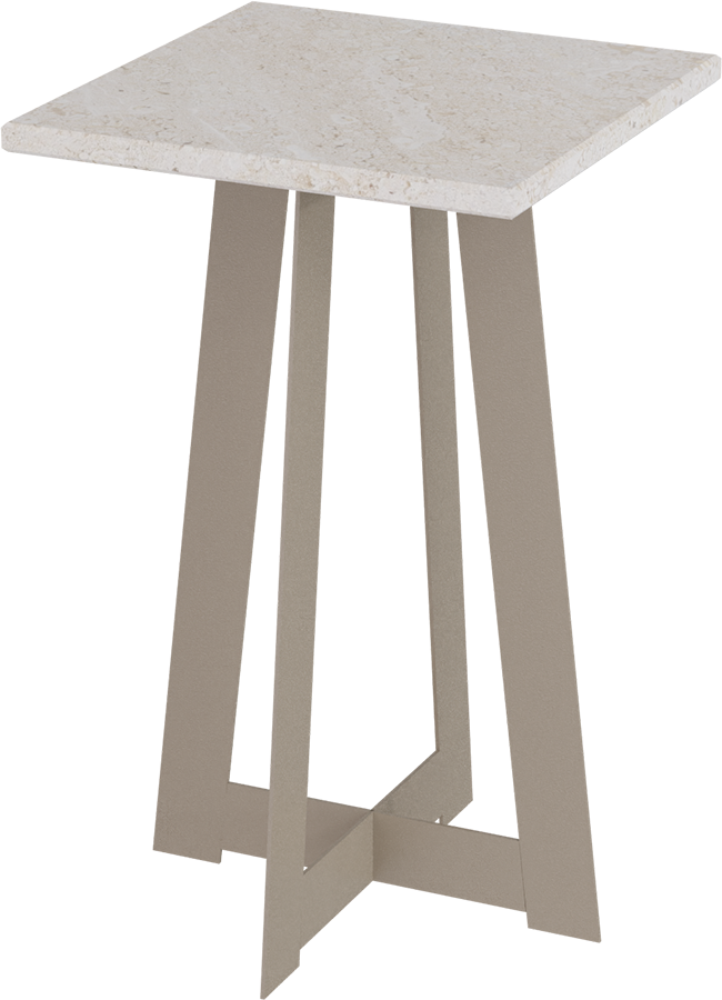 Masterliving Tables TABLE TRIANGLE BEIGE TERRA H.50CM