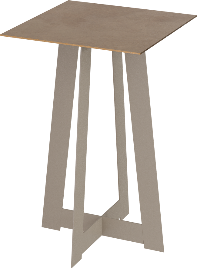 Masterliving Tables TABLE TRIANGLE BEIGE TERRA H.50CM