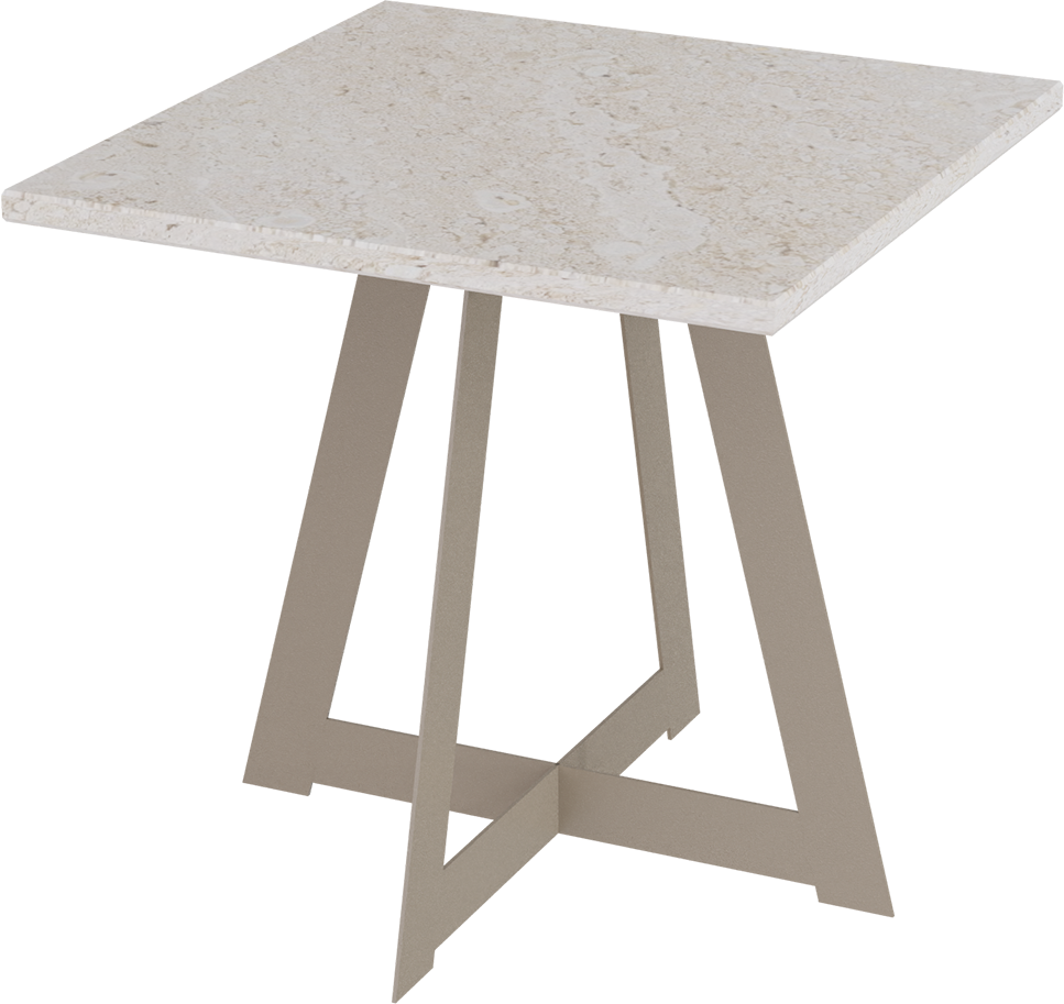 Masterliving Tables TABLE TRIANGLE BEIGE TERRA H.45CM