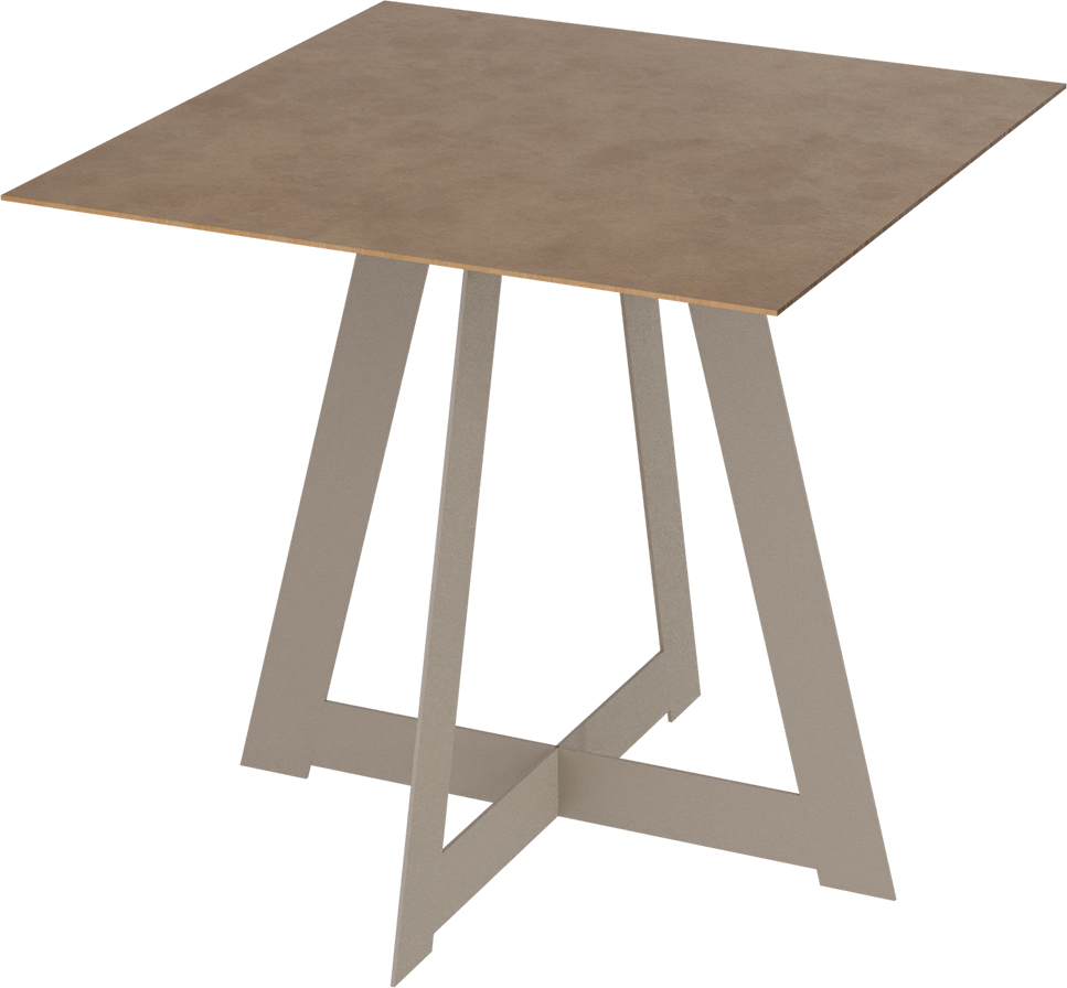 Masterliving Tables TABLE TRIANGLE BEIGE TERRA H.45CM