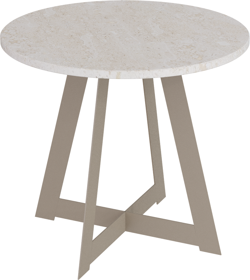 Masterliving Tables TABLE TRIANGLE BEIGE TERRA H.45CM