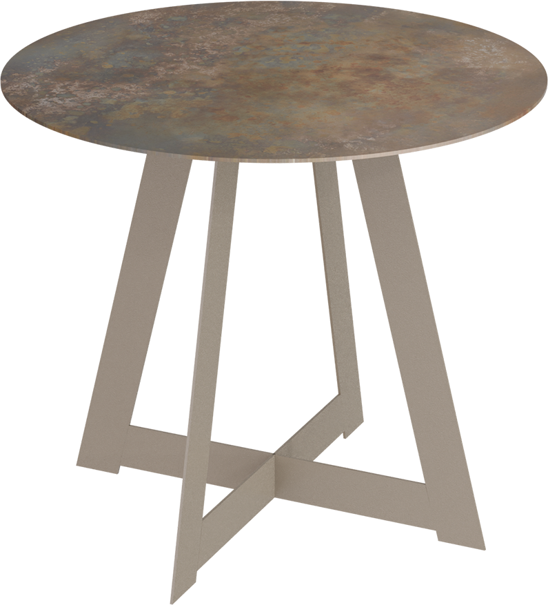 Masterliving Tables TABLE TRIANGLE BEIGE TERRA H.45CM