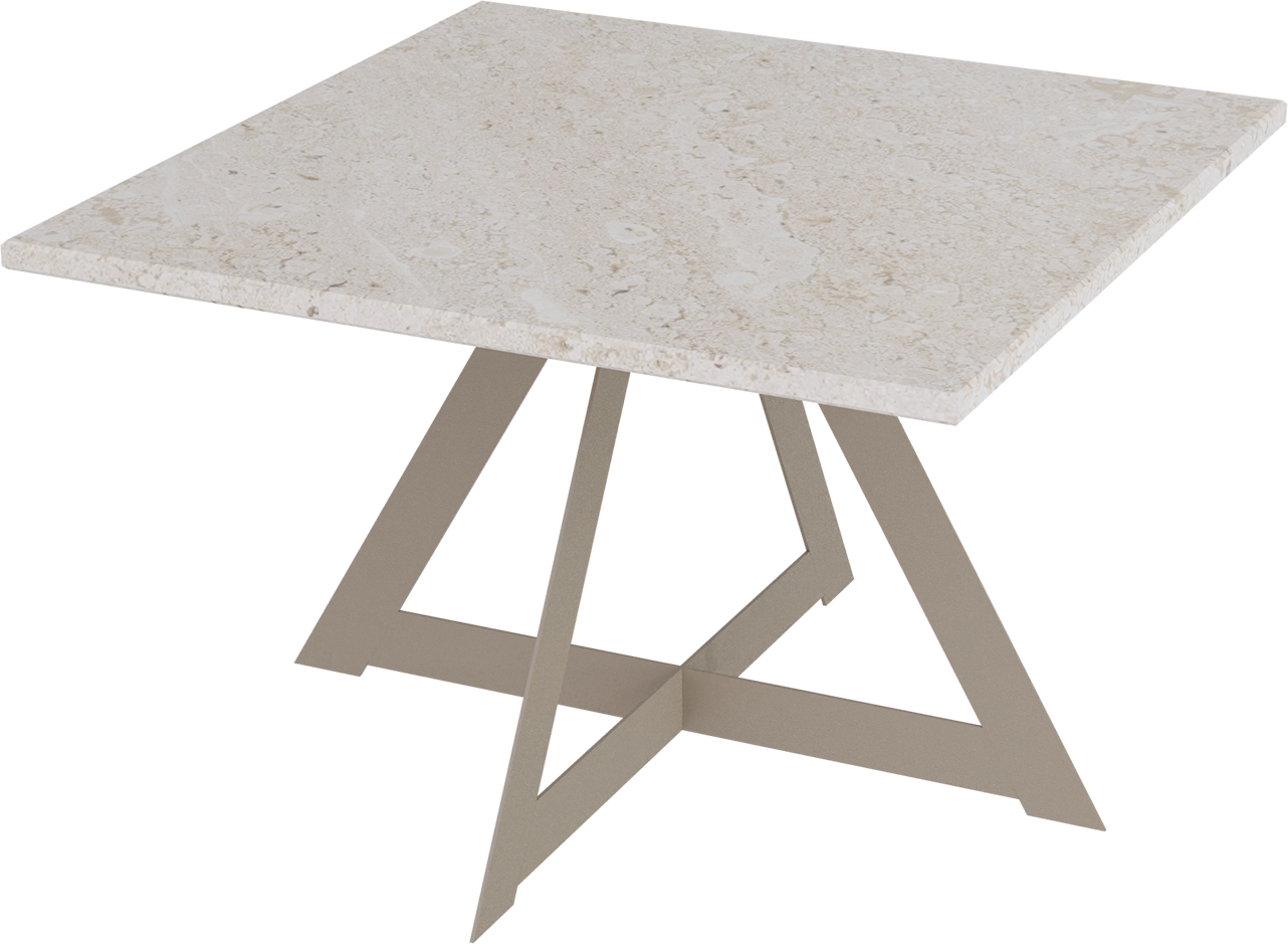 Masterliving Tables TABLE TRIANGLE BEIGE TERRA H.40CM
