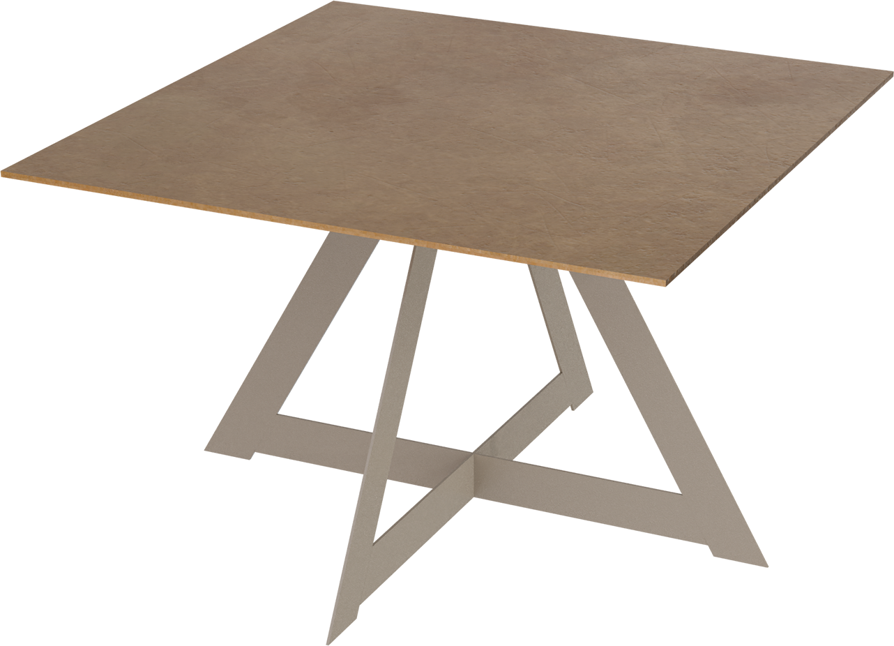 Masterliving Tables TABLE TRIANGLE BEIGE TERRA H.40CM